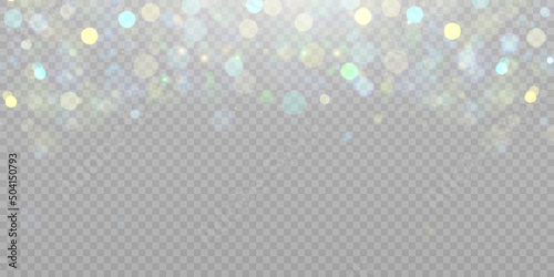 Abstract highlights, bokeh of soft warm color glow. Vector illustration
