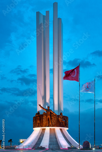 Monument of Ataturk, His Mother and Women’s Rights. photo