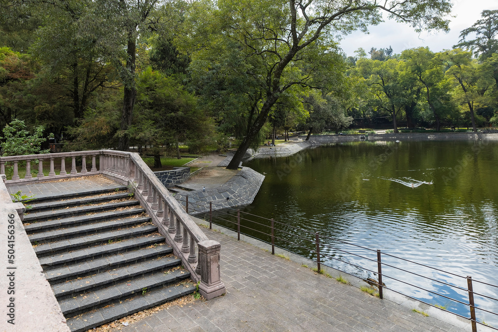 Lake at Chapultepec Park, Mexico City, Mexico