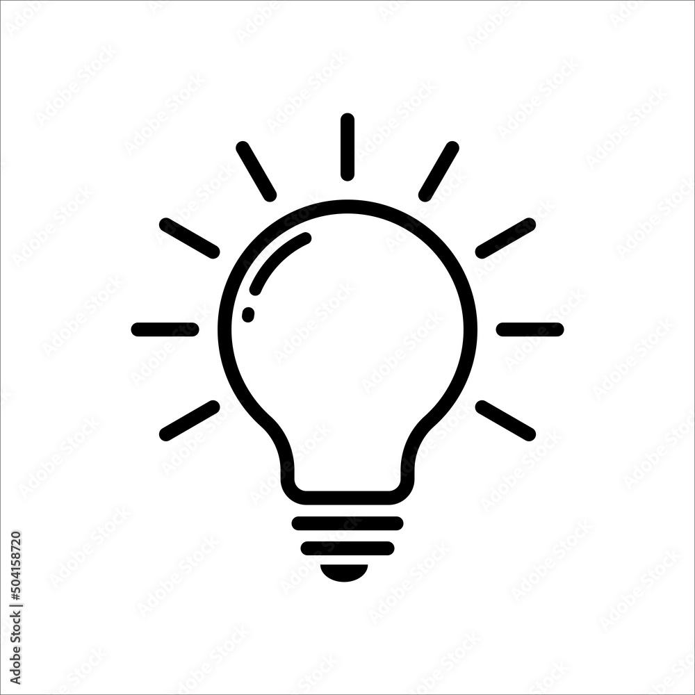 light bulb icon vector design template light bulb icon vector design template