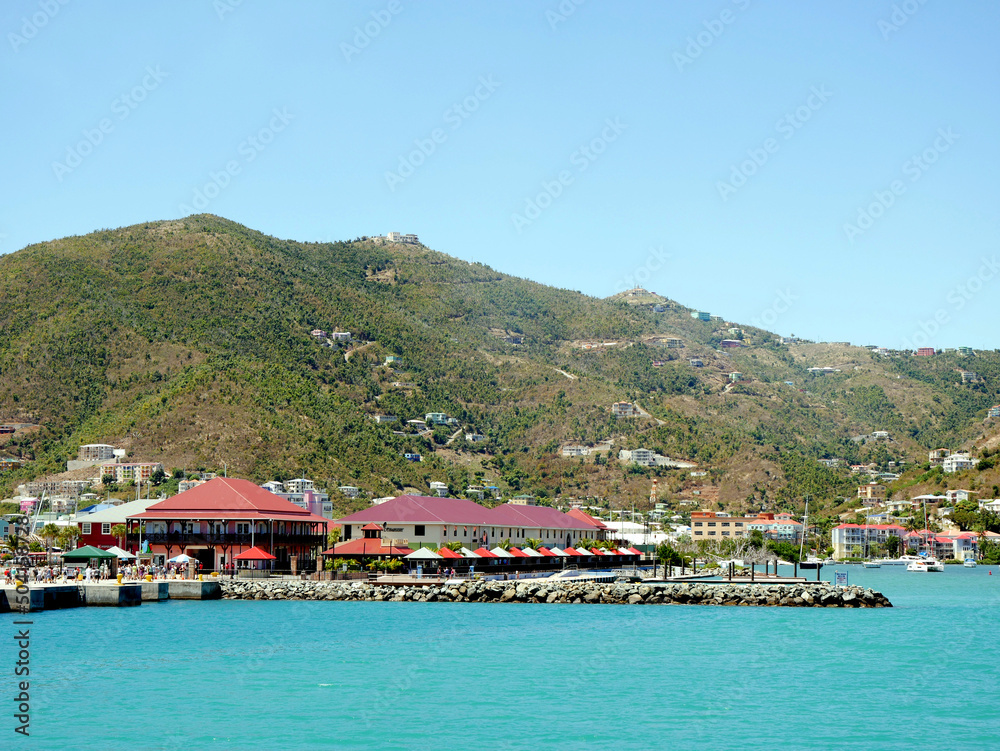 Tortola, Road town, Hafen, Karibik