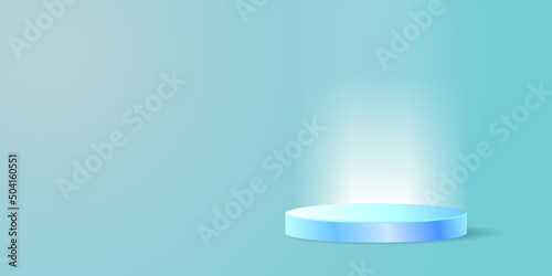 Abstract scene background. Cylinder podium background. Product presentation, mock up, show cosmetic product, Podium, stage pedestal or platform. Vector illustration.