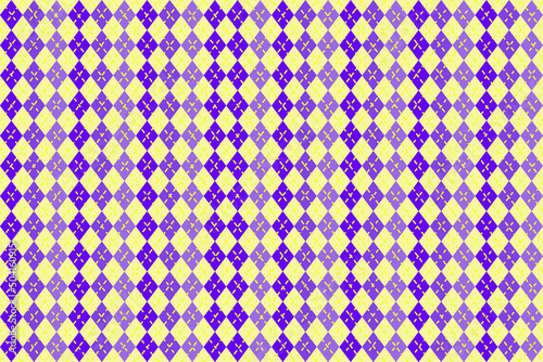 Digital design fabric pattern in various colors used in textiles.Embroidery designs are made from geometric shapes.
