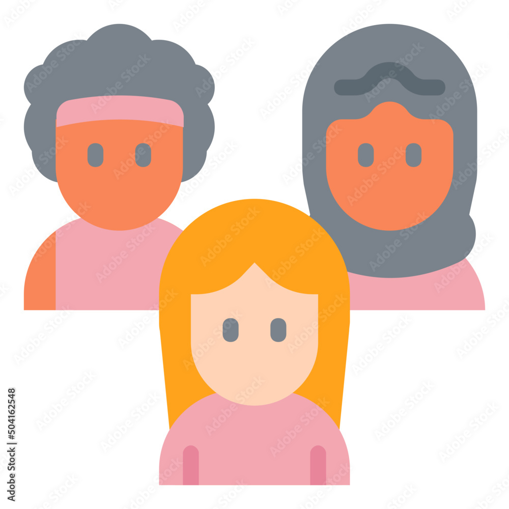 internation womens day flat icon internation womens day flat icon