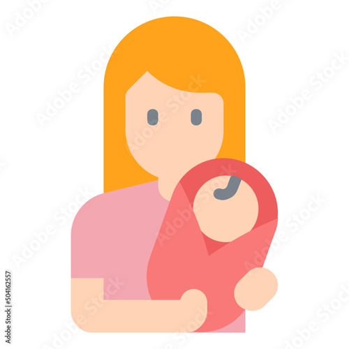 motherhood flat icon