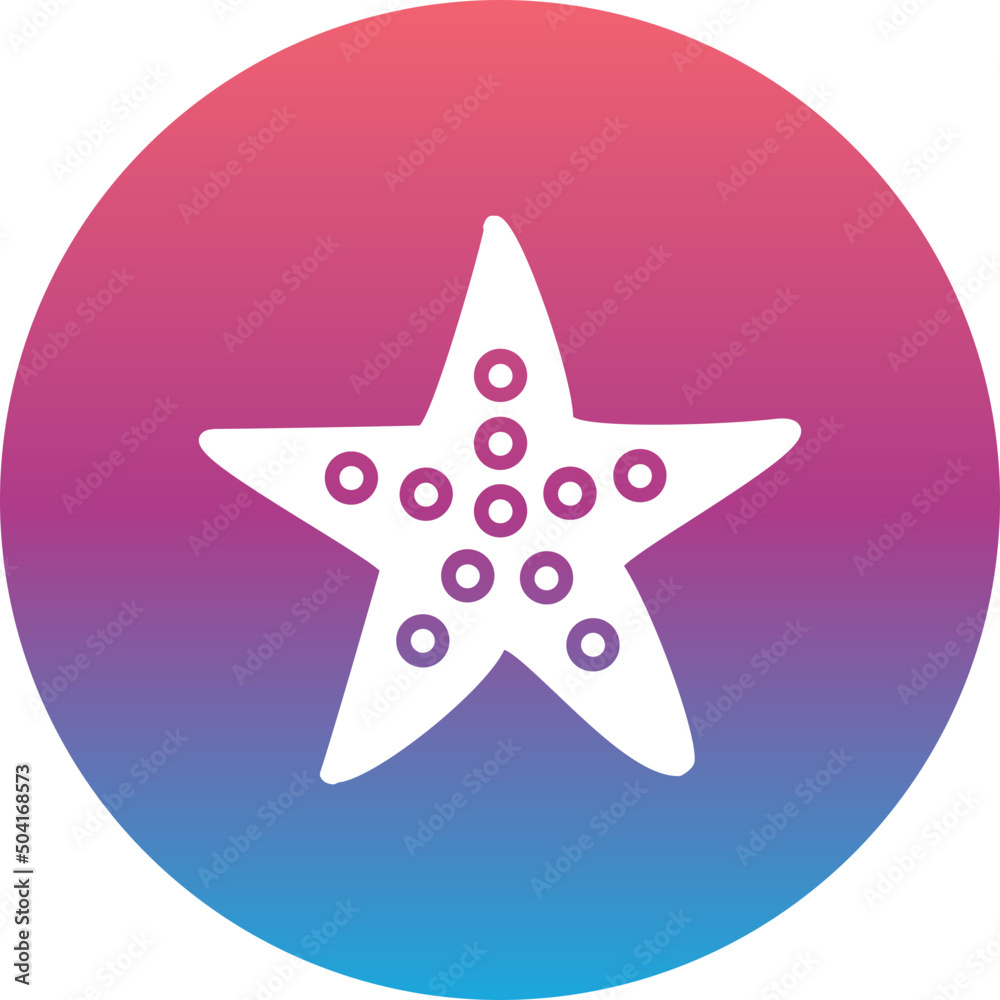 Obraz premium StarFish Icon 