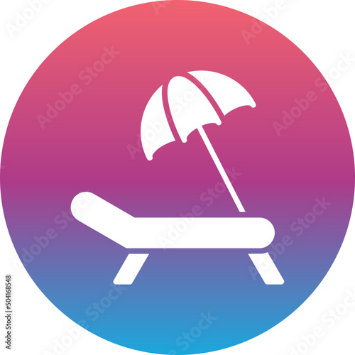 Sun Bed Icon 