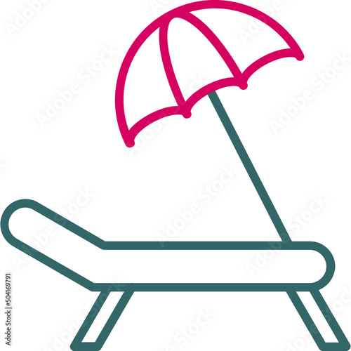 Sun Bed Icon 