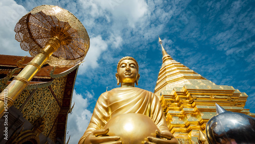 Wat Phra That Doi Suthep Buddhist temple in Chiang Mai, Thailand.