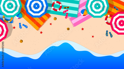 spiaggia, mare, acqua, vacanze, riva, ombrelloni