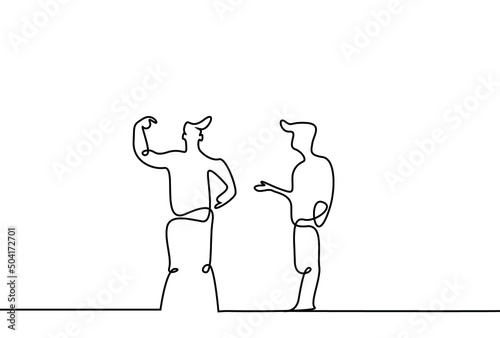 An egocentric person with an ego sells his team and co-worker, abandons him, and takes all the achievements on himself. a disrespectful egotistical boss concept