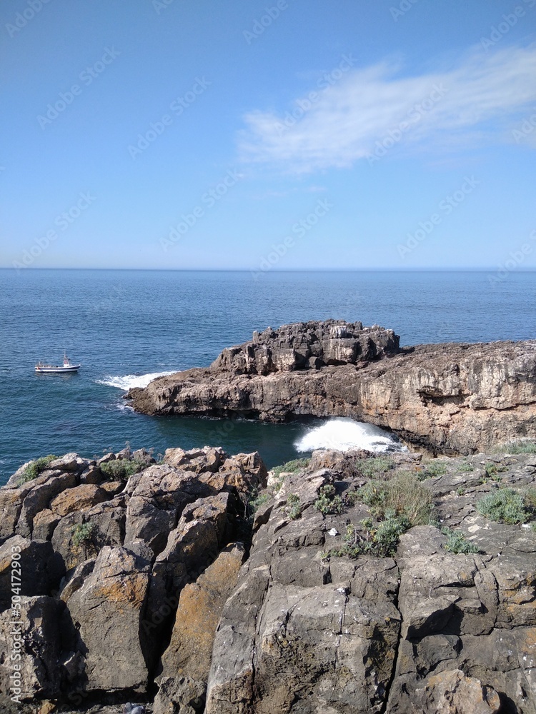 Coast of the Atlantic Ocean.  Portugal.