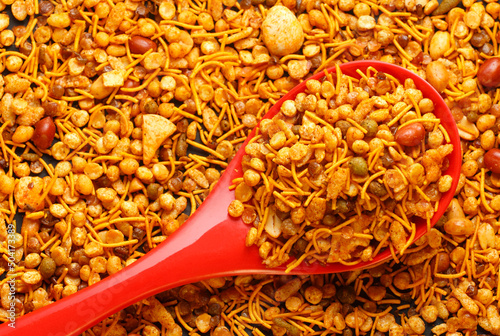 Photography Indian Delicious and Crunchy Mix Namkeen