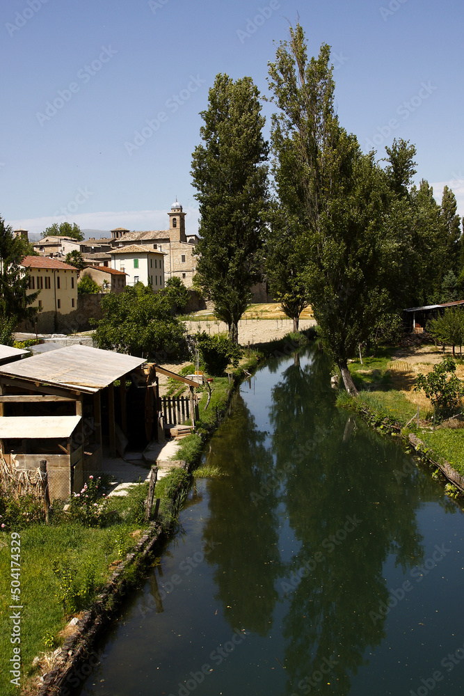 Obraz premium Bevagna, borgo medievale. Umbria, Italia