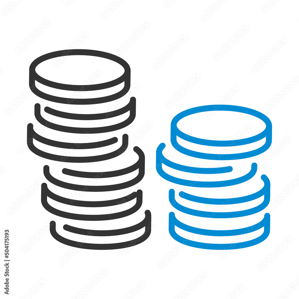 Icon Of Stack Of Coins Icon Of Stack Of Coins