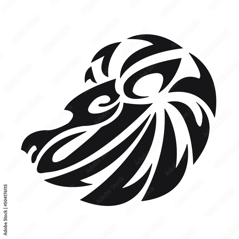Celtic zodiac tattoo on white background Celtic zodiac tattoo on white background