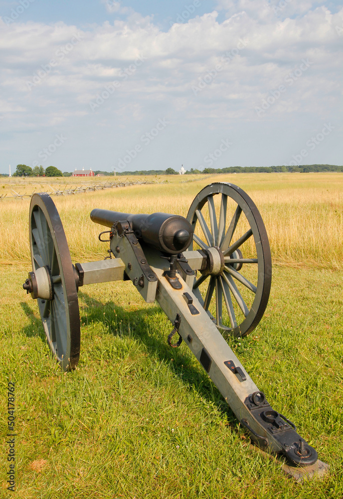 Gettysburg Battlefield in the American Civil War 