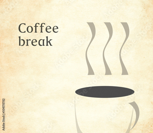 シンプルな感情イラスト「Coffee break」 photo