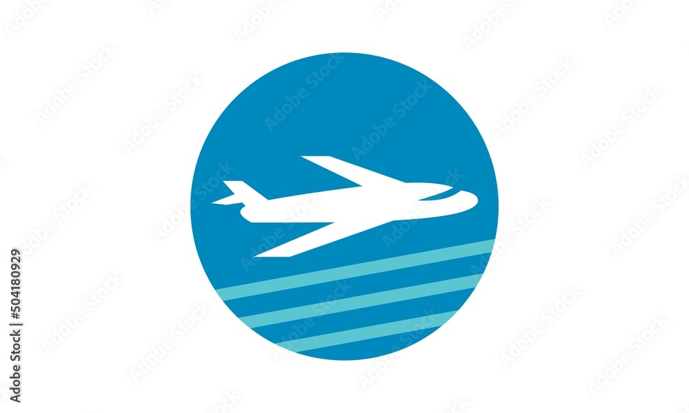 brand logo plane vector