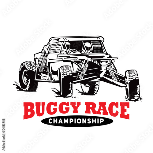 Buggy Extreme Sport, good for competition, tshirt design team  and racing club logo 