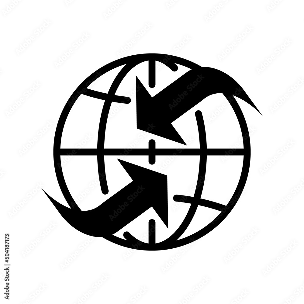 Customs and delivery flat line icon. Outline sign mascara for mobile concept and web design, store