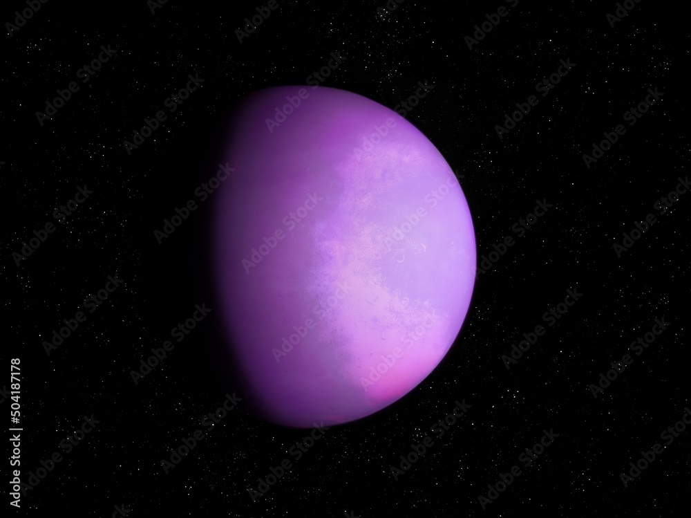 Mysterious exoplanet, cosmic background. Beautiful extrasolar planet in space. Distant planet in bright colors. Mysterious exoplanet, cosmic background. Beautiful extrasolar planet in space. Distant planet in bright colors.