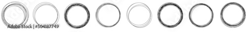 Foto Random circles, rings circular element