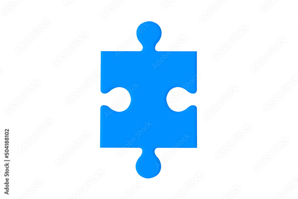 Puzzle jiggle pieces isolated on white background. 3d render Puzzle jiggle pieces isolated on white background. 3d render