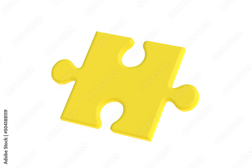 Puzzle jiggle pieces isolated on white background. 3d render Puzzle jiggle pieces isolated on white background. 3d render