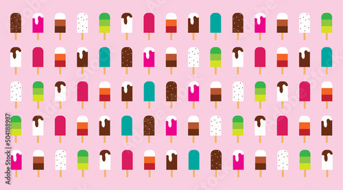 icona, gelati, ghiaccioli, estate, gelateria