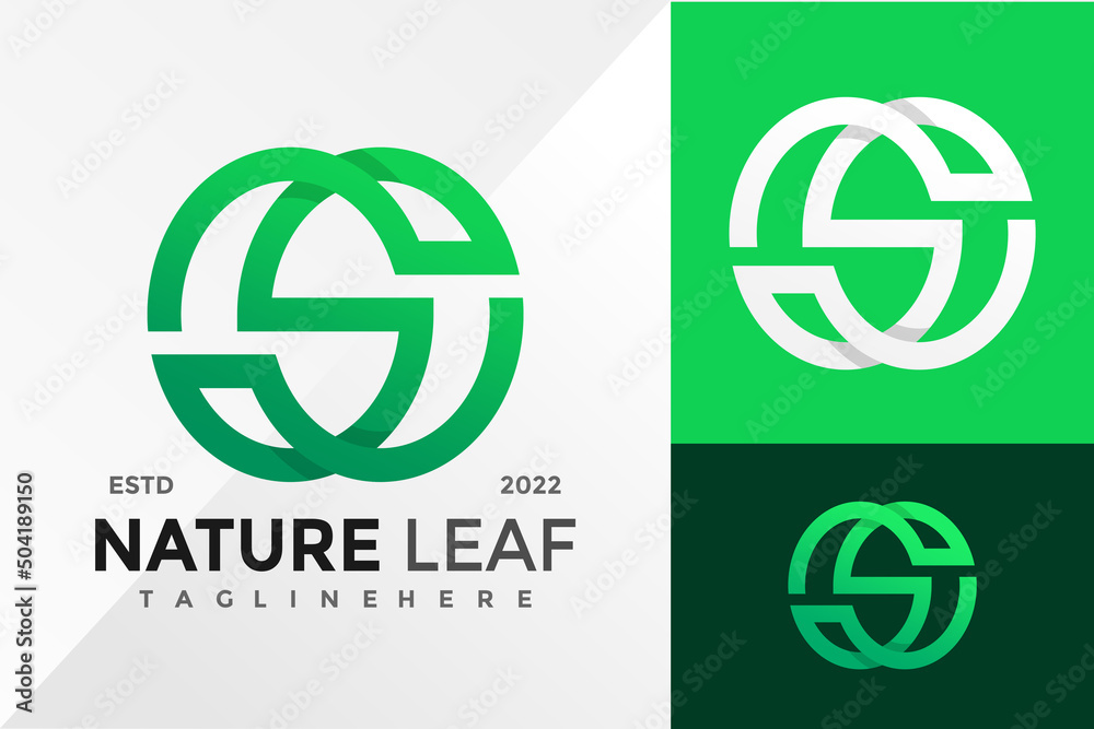 Letter S Nature Leaf Logo Design Vector illustration template Letter S Nature Leaf Logo Design Vector illustration template