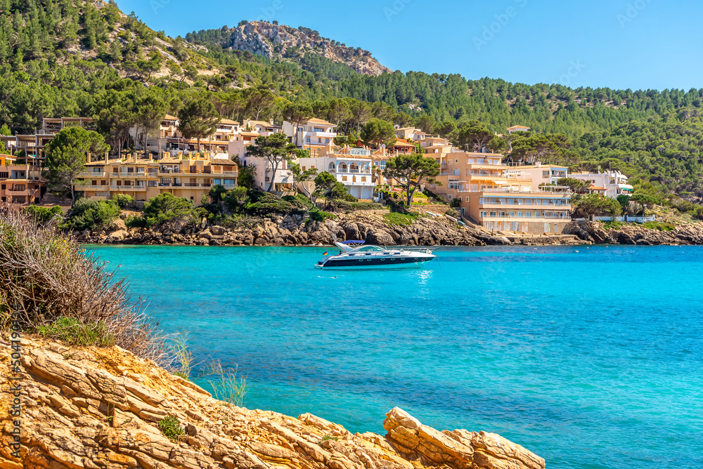 Beach in Sant Elm on Mallorca island, Spain