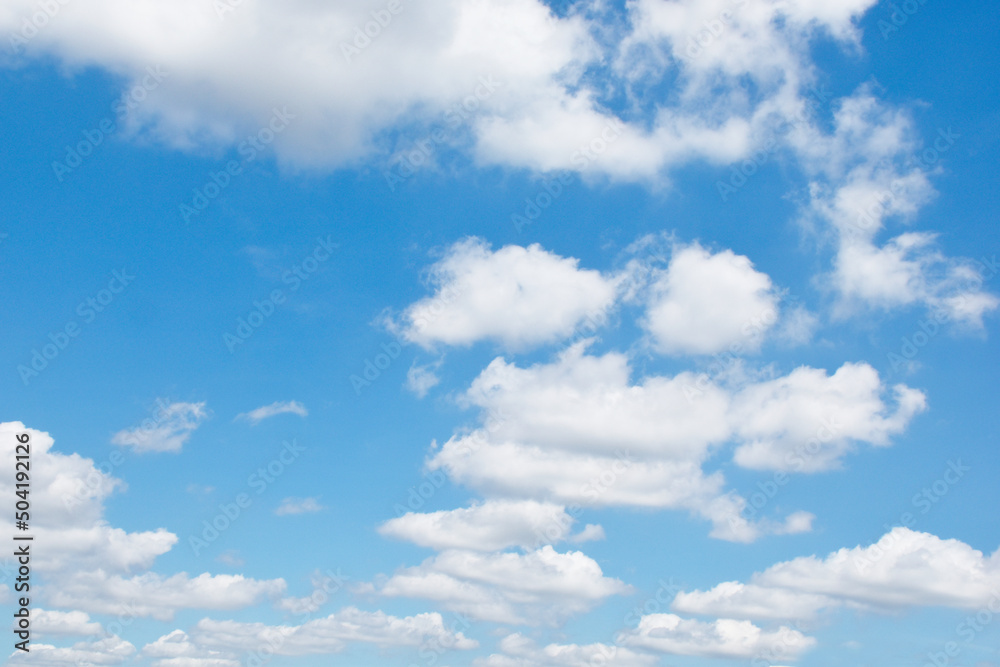 Bright Blue sky with white cloud. Beautiful sky background and wallpaper. Clear day and good weather in the morning. Bright Blue sky with white cloud. Beautiful sky background and wallpaper. Clear day and good weather in the morning.
