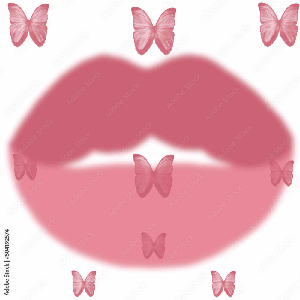 Fototapeta premium lipstick, lipstick,blush,brightly painted juicy lips,eyelashes,mascara,false eyelashes,eyebrows,beauty,self-care,relaxation,cosmetics,decorative cosmetics,beauty injections,cosmetologist,cosmetology,l