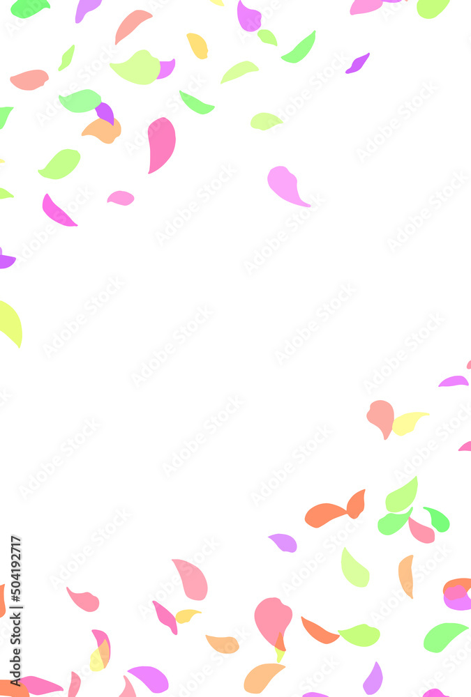 背景素材_花吹雪_カラフル