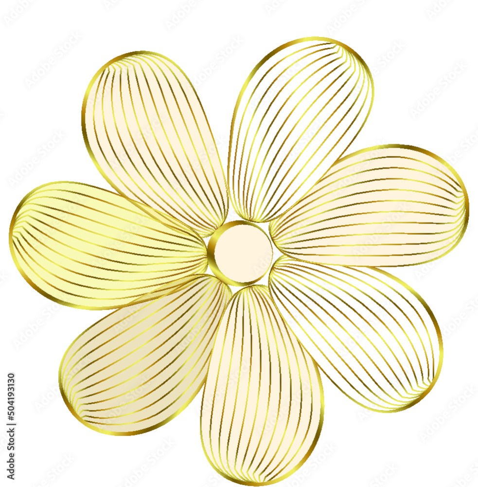 roślina kwiat liście złoty deseń tekstura pattern - obrazy, fototapety, plakaty 