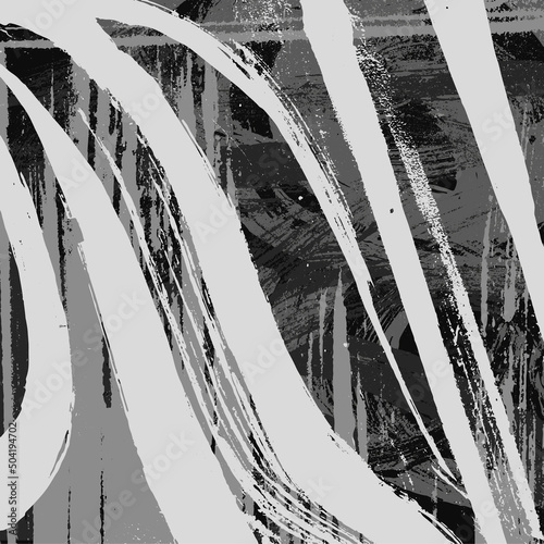 Black and white abstract grunge background
