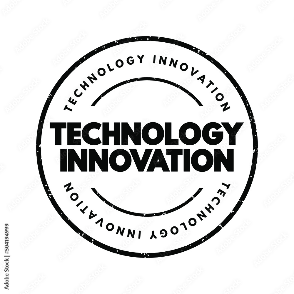 Technology Innovation text stamp, concept background Technology Innovation text stamp, concept background