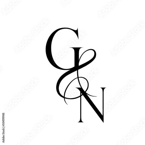 ng, gv, monogram logo. Calligraphic signature icon. Wedding Logo Monogram. modern monogram symbol. Couples logo for wedding