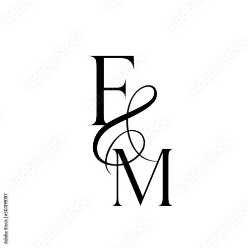mf, fm, monogram logo. Calligraphic signature icon. Wedding Logo Monogram. modern monogram symbol. Couples logo for wedding