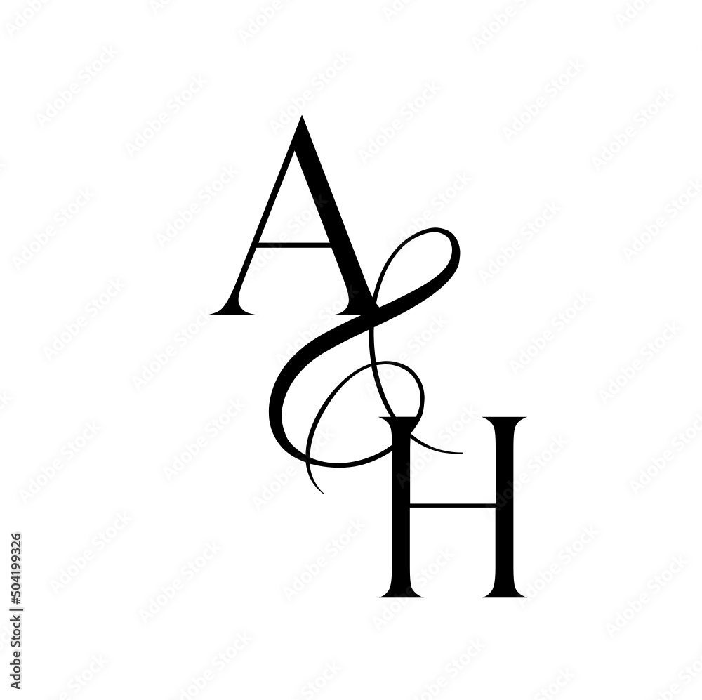 ha, ah, monogram logo. Calligraphic signature icon. Wedding Logo Monogram. modern monogram symbol. Couples logo for wedding ha, ah, monogram logo. Calligraphic signature icon. Wedding Logo Monogram. modern monogram symbol. Couples logo for wedding