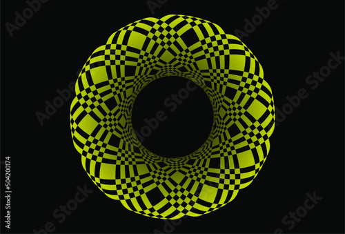 black and yellow circle abstract. best ornament in the wold. busines, background, banner, icon ilustration