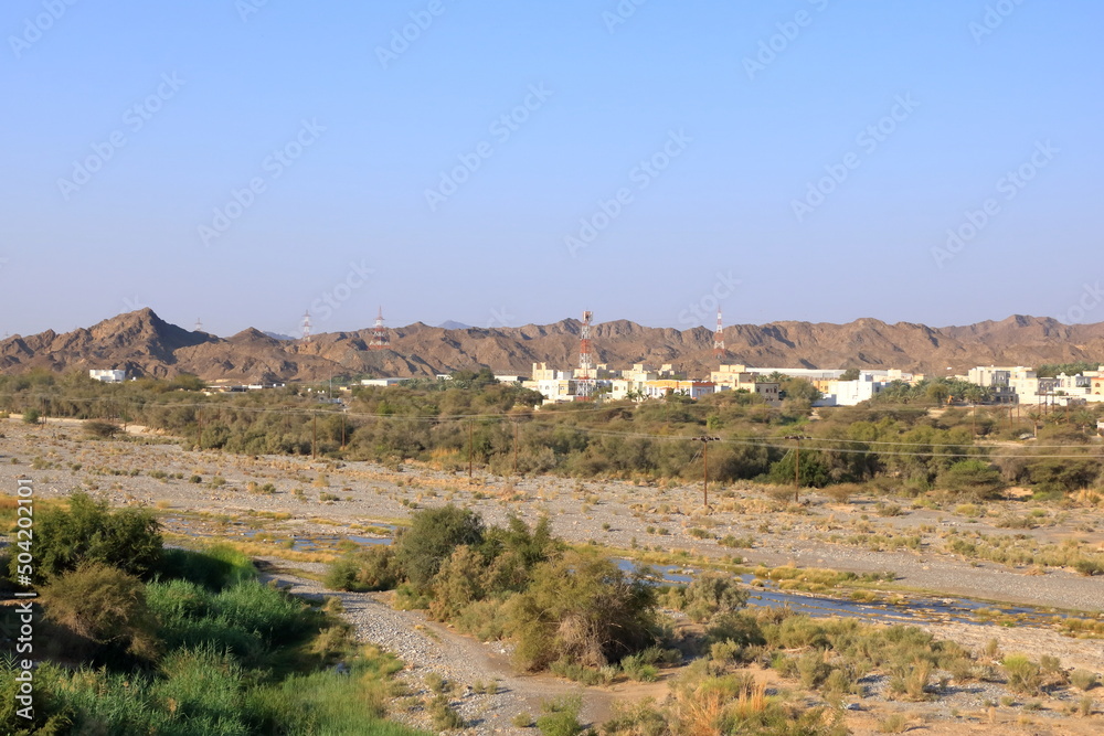 March 16 2022 - Nizwa in Oman: Scenic view of the streets to the City
