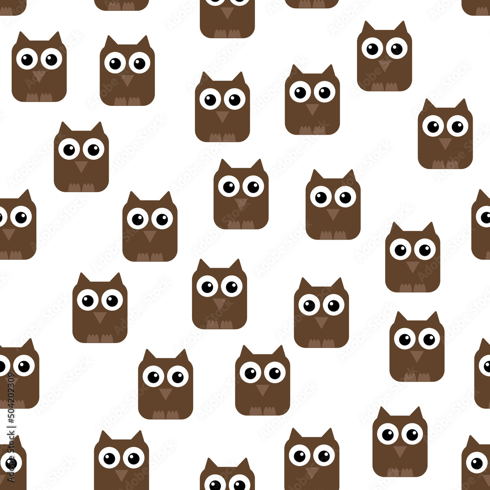 Obraz premium pattern with owls