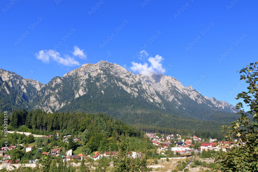 Caraiman Peak with The Heroes Cross in the Bucegi Mountain Caraiman Peak with The Heroes Cross in the Bucegi Mountain