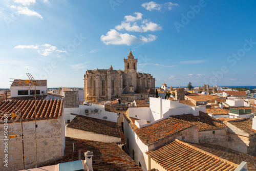 Vista trasera de la catedral de Santa Maria de Ciutadella, en la isla de Menorca (Islas Baleares, España) photo