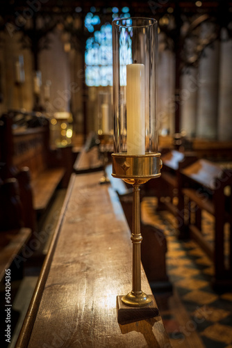 Religious candlestick from Tewkesbury Abbey