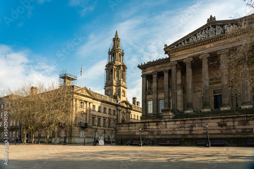 Preston, England is the administrative center of the county of Lancashire and is the seat of the Lancashire County Council. The sessions courthouse and Harris museum are  popular tourist destinations. photo