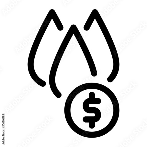 oil price line icon