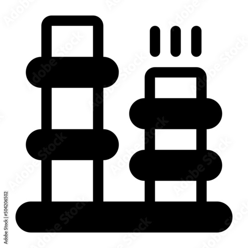 oil tank glyph icon
